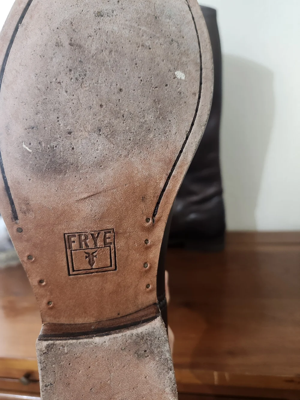 Frye Women's Dark Brown Over-the-Knee Leather Riding Boots